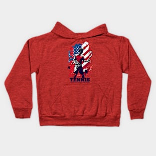 usa tennis team in paris 2024 Kids Hoodie